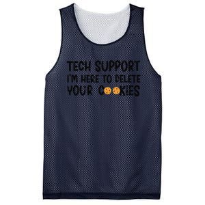 Christmas Tech Support I’M Here To Delete Your Cookies Xmas Mesh Reversible Basketball Jersey Tank