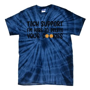 Christmas Tech Support I’M Here To Delete Your Cookies Xmas Tie-Dye T-Shirt