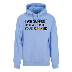 Christmas Tech Support I’M Here To Delete Your Cookies Xmas Unisex Surf Hoodie