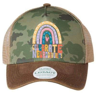 Celebrate The Spectrum Celebrate Neurodiversity Autism Gift Legacy Tie Dye Trucker Hat
