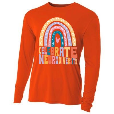 Celebrate The Spectrum Celebrate Neurodiversity Autism Gift Cooling Performance Long Sleeve Crew