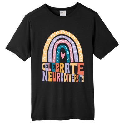 Celebrate The Spectrum Celebrate Neurodiversity Autism Gift Tall Fusion ChromaSoft Performance T-Shirt