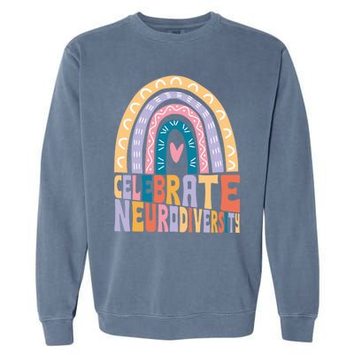 Celebrate The Spectrum Celebrate Neurodiversity Autism Gift Garment-Dyed Sweatshirt