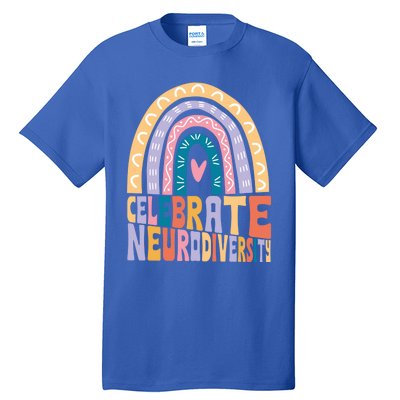 Celebrate The Spectrum Celebrate Neurodiversity Autism Gift Tall T-Shirt