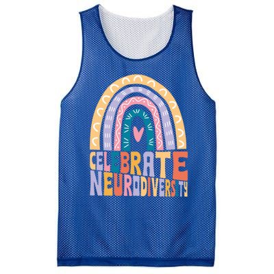 Celebrate The Spectrum Celebrate Neurodiversity Autism Gift Mesh Reversible Basketball Jersey Tank