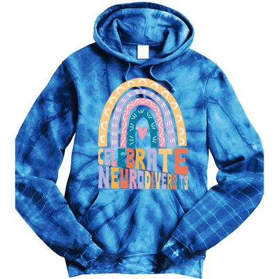 Celebrate The Spectrum Celebrate Neurodiversity Autism Gift Tie Dye Hoodie