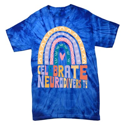 Celebrate The Spectrum Celebrate Neurodiversity Autism Gift Tie-Dye T-Shirt