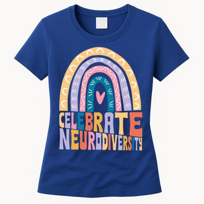 Celebrate The Spectrum Celebrate Neurodiversity Autism Gift Womens T-Shirt