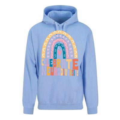 Celebrate The Spectrum Celebrate Neurodiversity Autism Gift Unisex Surf Hoodie