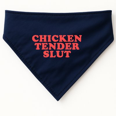 Chicken Tender Slut Funny Food Foodie USA-Made Doggie Bandana