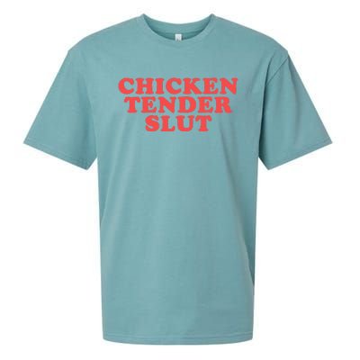 Chicken Tender Slut Funny Food Foodie Sueded Cloud Jersey T-Shirt