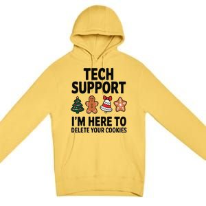 Christmas Tech Support Here To Delete Cookies Xmas Premium Pullover Hoodie