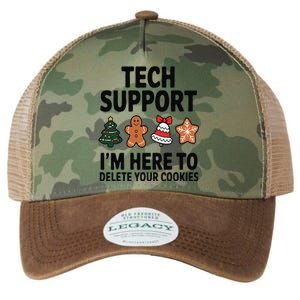 Christmas Tech Support Here To Delete Cookies Xmas Legacy Tie Dye Trucker Hat