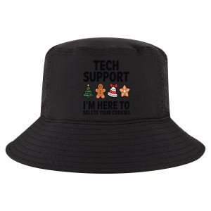 Christmas Tech Support Here To Delete Cookies Xmas Cool Comfort Performance Bucket Hat