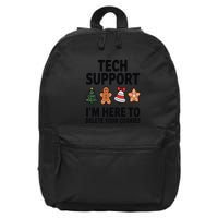 Christmas Tech Support Here To Delete Cookies Xmas 16 in Basic Backpack