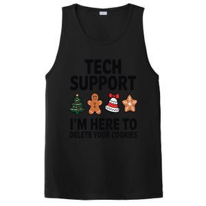 Christmas Tech Support Here To Delete Cookies Xmas PosiCharge Competitor Tank