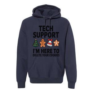 Christmas Tech Support Here To Delete Cookies Xmas Premium Hoodie