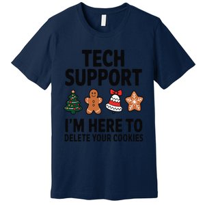 Christmas Tech Support Here To Delete Cookies Xmas Premium T-Shirt