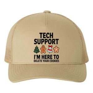 Christmas Tech Support Here To Delete Cookies Xmas Yupoong Adult 5-Panel Trucker Hat