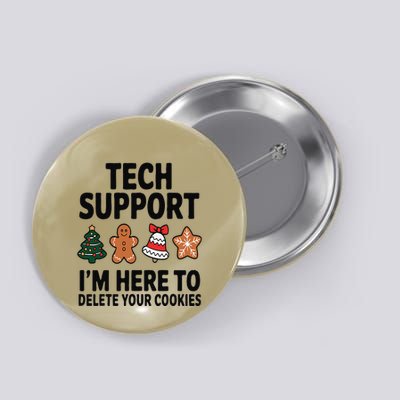 Christmas Tech Support Here To Delete Cookies Xmas Button