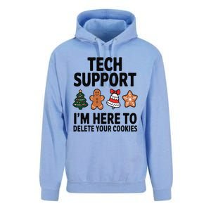 Christmas Tech Support Here To Delete Cookies Xmas Unisex Surf Hoodie