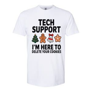 Christmas Tech Support Here To Delete Cookies Xmas Softstyle CVC T-Shirt