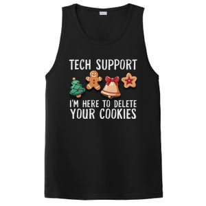 Christmas Tech Support Here To Delete Cookies Xmas Funny PosiCharge Competitor Tank