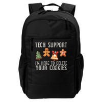 Christmas Tech Support Here To Delete Cookies Xmas Daily Commute Backpack