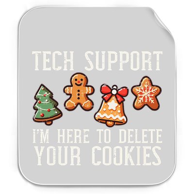 Christmas Tech Support Here To Delete Cookies Xmas Permanent Decal Sticker