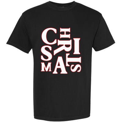 Christmas Typography Santa Claus Christmas Pj Pajama Top Garment-Dyed Heavyweight T-Shirt