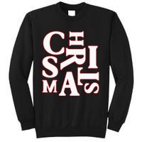 Christmas Typography Santa Claus Christmas Pj Pajama Top Sweatshirt