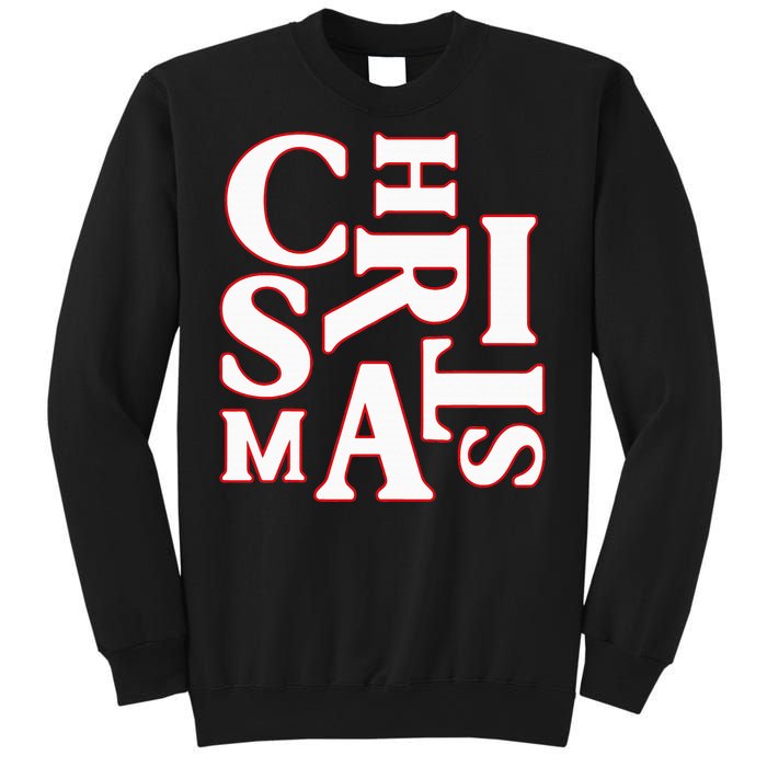 Christmas Typography Santa Claus Christmas Pj Pajama Top Sweatshirt