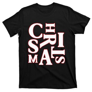 Christmas Typography Santa Claus Christmas Pj Pajama Top T-Shirt