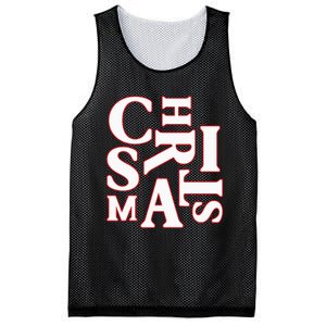 Christmas Typography Santa Claus Christmas Pj Pajama Top Mesh Reversible Basketball Jersey Tank