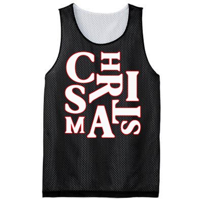 Christmas Typography Santa Claus Christmas Pj Pajama Top Mesh Reversible Basketball Jersey Tank