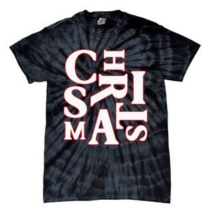 Christmas Typography Santa Claus Christmas Pj Pajama Top Tie-Dye T-Shirt