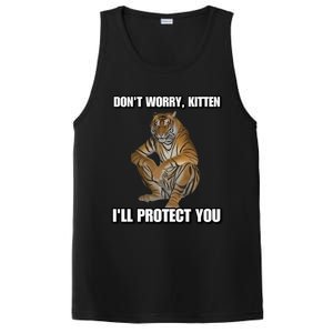 Cringey Tees Store I’Ll Protect You Kitten Cringey PosiCharge Competitor Tank