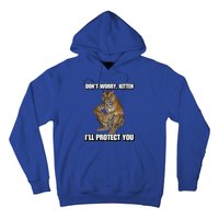 Cringey Tees Store I’Ll Protect You Kitten Cringey Hoodie