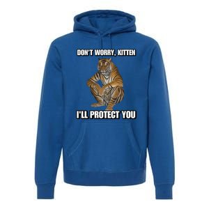 Cringey Tees Store I’Ll Protect You Kitten Cringey Premium Hoodie