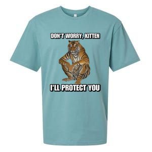 Cringey Tees Store I’Ll Protect You Kitten Cringey Sueded Cloud Jersey T-Shirt