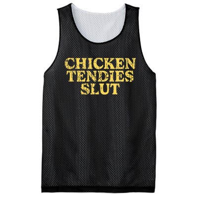 Chicken Tendies Slut Chicken Tender Lover Nuggets Mesh Reversible Basketball Jersey Tank