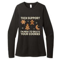 Christmas Tech Support Here To Delete Cookie Xmas Womens CVC Long Sleeve Shirt