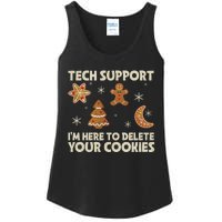 Christmas Tech Support Here To Delete Cookie Xmas Ladies Essential Tank