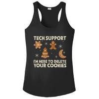 Christmas Tech Support Here To Delete Cookie Xmas Ladies PosiCharge Competitor Racerback Tank