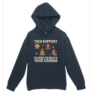 Christmas Tech Support Here To Delete Cookie Xmas Urban Pullover Hoodie