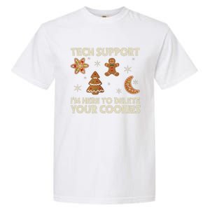 Christmas Tech Support Here To Delete Cookie Xmas Garment-Dyed Heavyweight T-Shirt