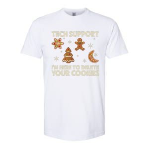 Christmas Tech Support Here To Delete Cookie Xmas Softstyle CVC T-Shirt