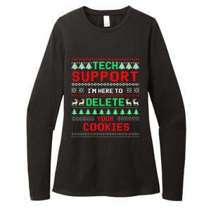 Christmas Tech Support Here To Delete Cookies Xmas(1) Womens CVC Long Sleeve Shirt