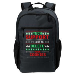 Christmas Tech Support Here To Delete Cookies Xmas(1) Daily Commute Backpack