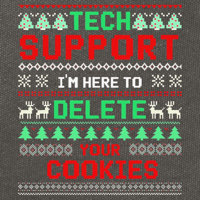Christmas Tech Support Here To Delete Cookies Xmas(1) Cotton Canvas Backpack